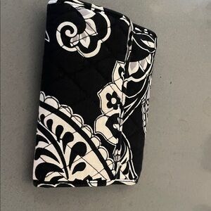 Vera Bradley Black and White Floral Quilted Wallet